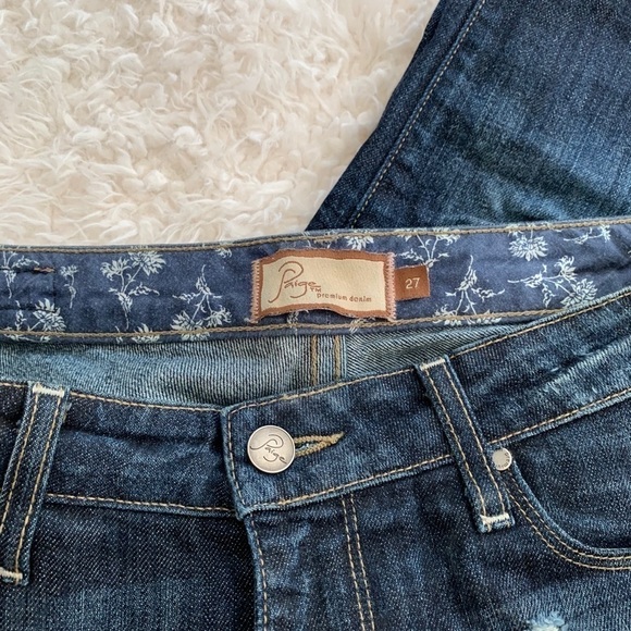 Paige SKYLINE ANKIE PEG JEANS - Picture 4 of 12